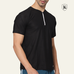 Half Zip Breezy T-shirt Black