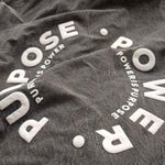 Load image into Gallery viewer, Purpose Is Power 3D Print Acid Wash Grey Oversize T-shirt
